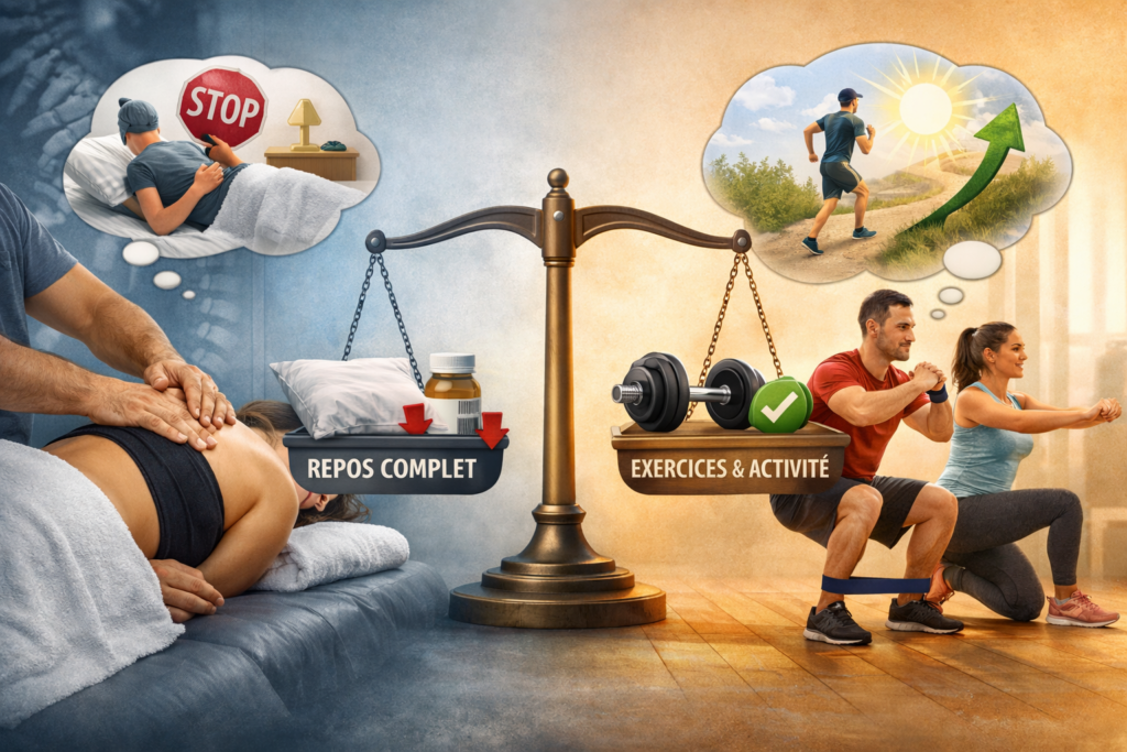 Pourquoi le repos complet aggrave souvent plus qu’il n’aide dans beaucoup de douleurs musculosquelettiques ?